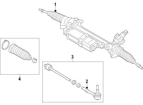 2022 BMW M8 Steering Column & Wheel, Steering Gear & Linkage Diagram 3