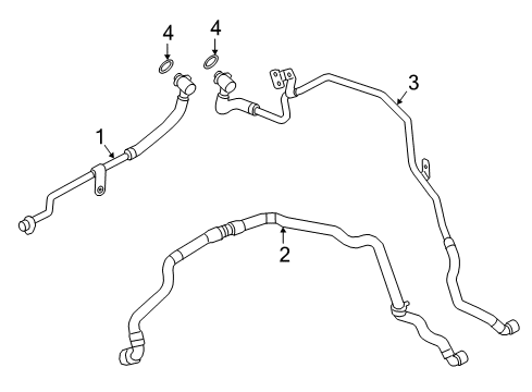 2023 BMW 530e LINE FOR RADIATOR FEED, RADI Diagram for 17129485277