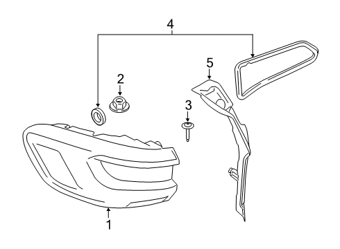 2021 BMW X5 Tail Lamps Diagram 2