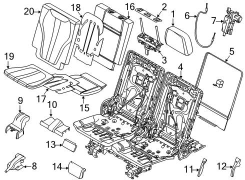 2023 BMW X7 Third Row Seats Diagram