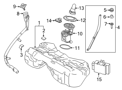 2021 BMW M850i xDrive Fuel Supply Diagram