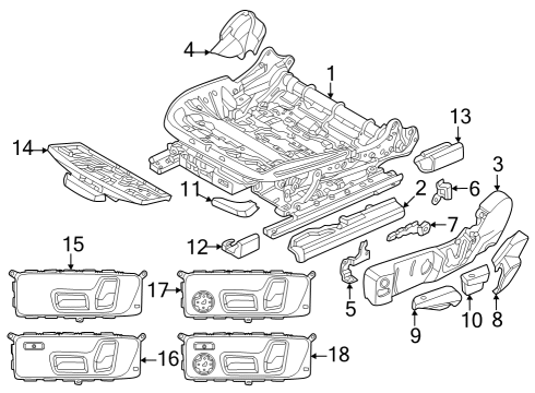 2023 BMW 230i COVER, TRIM, SEAT, OUTER LEF Diagram for 52109466607