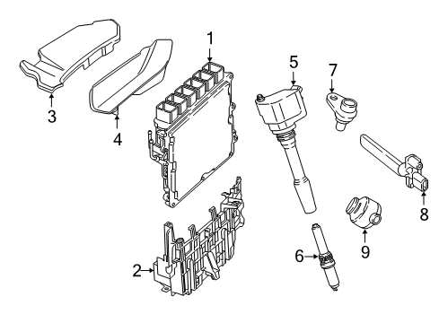 2023 BMW 540i xDrive Ignition System Diagram