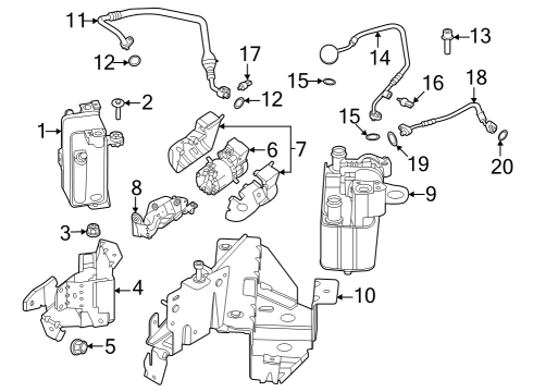 2023 BMW i7 KONDENSATOR KLIMAANLAGE Diagram for 64535A1C605