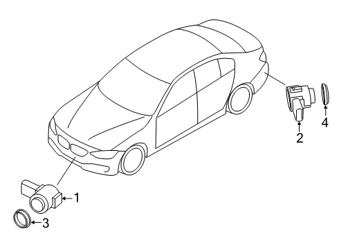 2021 BMW M850i xDrive Electrical Components Diagram 1