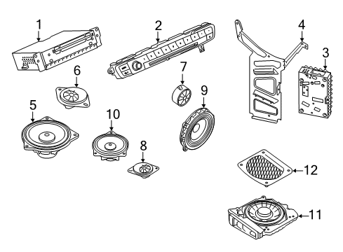 2021 BMW 230i Sound System Diagram