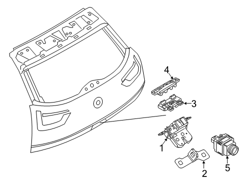 2021 BMW i3 Lock & Hardware Diagram 2