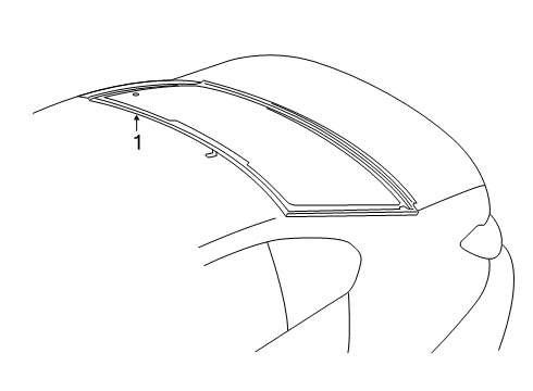 2021 BMW M340i Glass & Hardware - Back Glass Diagram