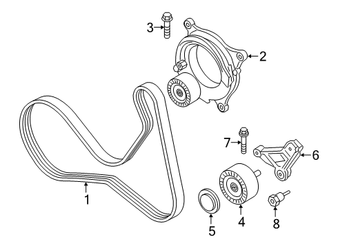 2021 BMW X4 Belts & Pulleys Diagram 2