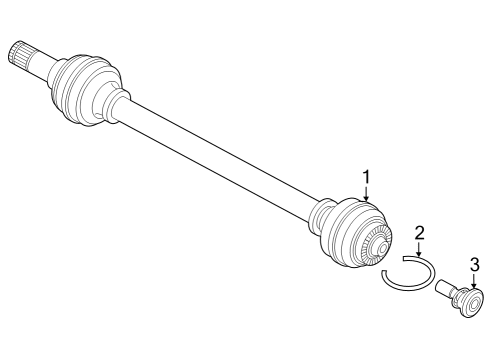 2024 BMW iX Drive Axles - Rear Diagram