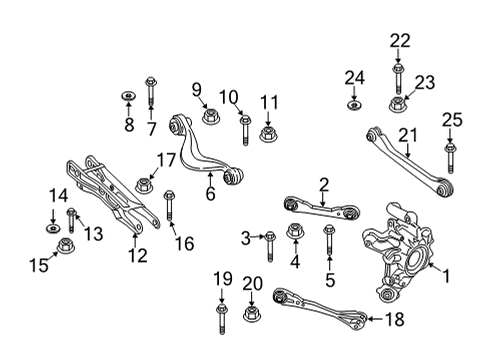 2022 BMW X6 M CAMBER CONTROL ARM Diagram for 33308091185