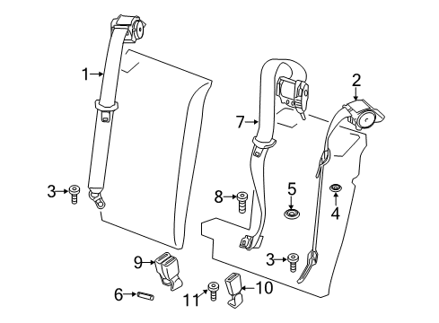 2023 BMW X3 M Seat Belt Diagram 2