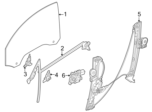 2023 BMW M2 SIDE WINDOW, DOOR, RIGHT FRO Diagram for 51338498592