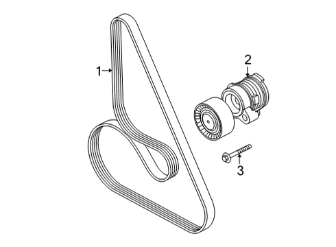 2022 BMW X5 Belts & Pulleys Diagram 3