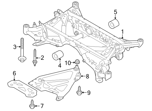 2022 BMW M3 Suspension Mounting - Rear Diagram