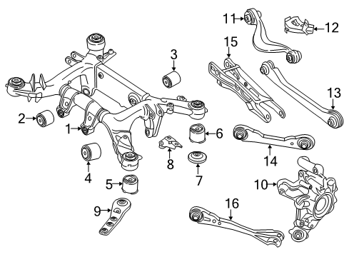 2022 BMW M5 Rear Suspension Diagram