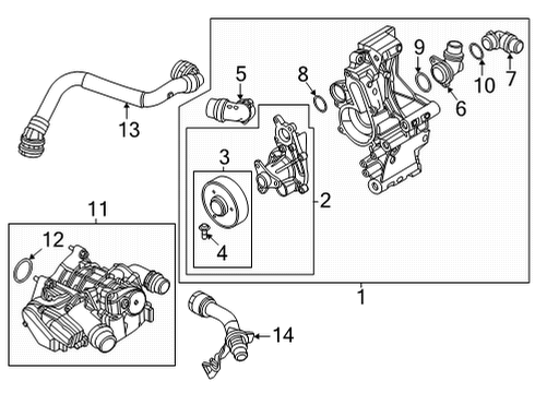 2024 BMW 230i Water Pump Diagram