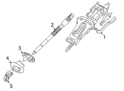 2021 BMW i3 Steering Column & Wheel, Steering Gear & Linkage Diagram 2