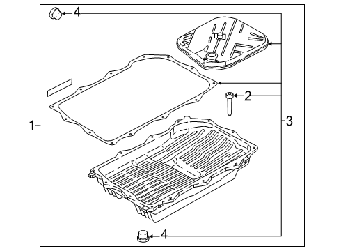 2021 BMW M5 Transmission Components Diagram