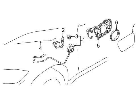 2022 BMW 745e xDrive Fender & Components Diagram 1