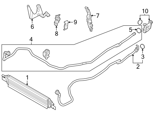 2022 BMW M440i Gran Coupe Trans Oil Cooler Diagram