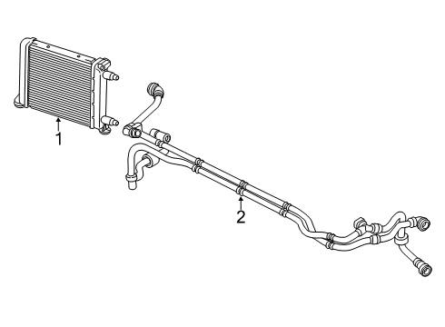 2022 BMW X2 Radiator & Components Diagram 3