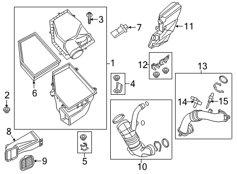 2021 BMW 740i xDrive Air Intake Diagram