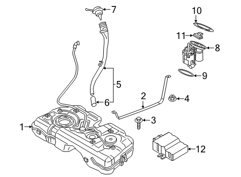 2021 BMW X1 Fuel Supply Diagram