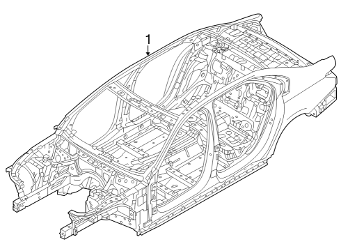 2023 BMW i7 Body Shell Diagram