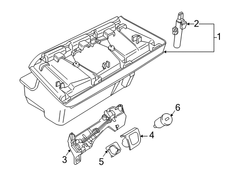 2021 BMW i3 Glove Box Diagram