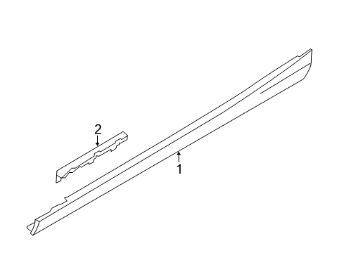 2021 BMW 230i Exterior Trim - Pillars Diagram 1