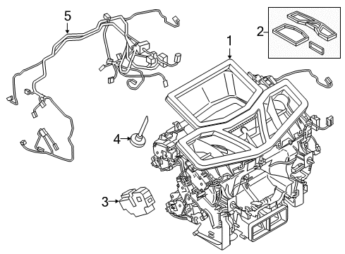 2021 BMW 530e Automatic Temperature Controls Diagram 1