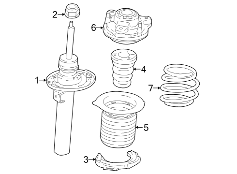 2024 BMW i4 Struts & Components - Front Diagram 2