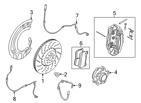2021 BMW M5 Anti-Lock Brakes Diagram 2