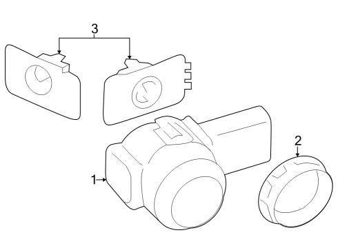 2024 BMW X5 Electrical Components - Front Bumper Diagram 11