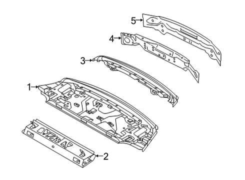 2024 BMW M8 Rear Body Diagram