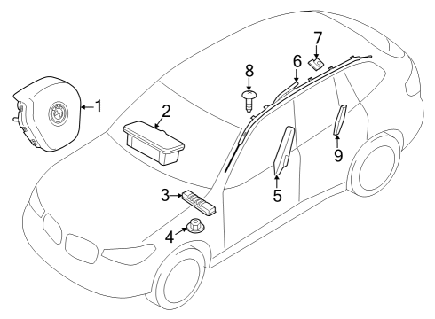 2022 BMW iX ACCELERATING SENSOR Diagram for 65775A2D769