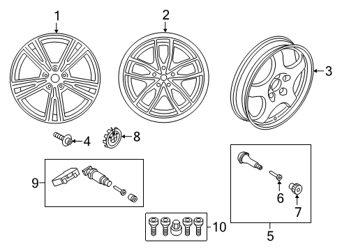 2022 BMW Z4 Wheels Diagram 1