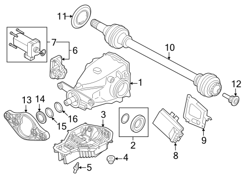 2023 BMW M3 ADAPTER, FRONT Diagram for 33118090205