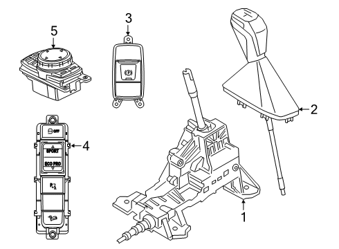 2023 BMW X2 Parking Brake Diagram 1