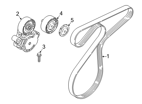 2019 BMW X2 RIBBED V-BELT Diagram for 11287952902