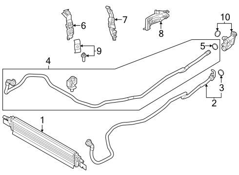 2023 BMW 430i Gran Coupe BRACKET TRANSMISSION OIL COO Diagram for 17228833436