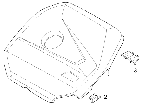 2024 BMW X1 DAMPER RUBBER Diagram for 13539469318