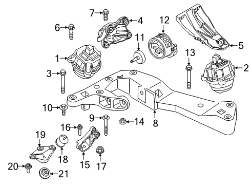 2021 BMW M760i xDrive Automatic Transmission Diagram