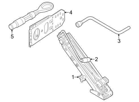 2022 BMW iX Jack & Components Diagram