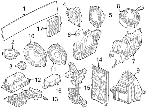 2024 BMW i7 Sound System Diagram