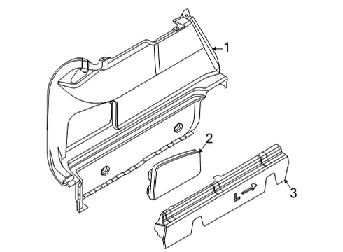 2023 BMW 228i Gran Coupe Interior Trim - Rear Body Diagram 2