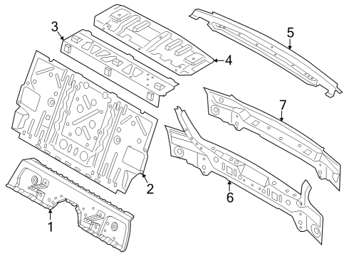 2024 BMW 760i xDrive Rear Body Diagram