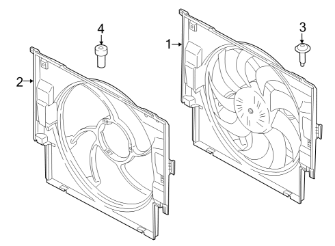 2022 BMW 430i Gran Coupe Cooling System, Radiator, Water Pump, Cooling Fan Diagram