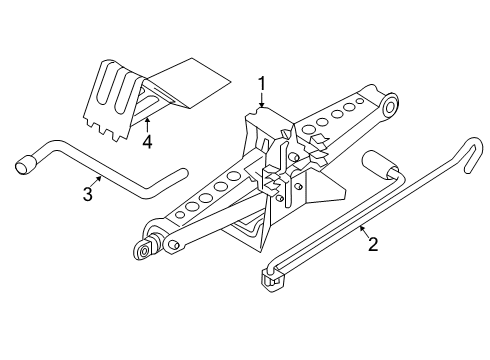 2022 BMW X7 Jack & Components Diagram